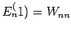 $E_n^(1)=W_{nn}$