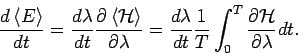 \begin{displaymath}
\frac{d\left\langle E\right\rangle }{dt}=\frac{d\lambda }{dt...
...\int_{0}^{T}\frac{\partial \mathcal{H}}{\partial \lambda }dt.
\end{displaymath}